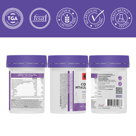 Swisse Collagen+ Hyaluronic Acid - 30 Tablets image 3