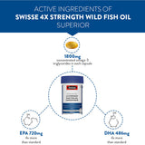 Swisse 4X Fish Oil Omega 3 - 60 Capsules image 2