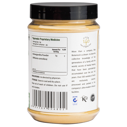 Bixa Botanical Organic Ashwagandha Root Powder | Herbal Superfood for Balance & Vitality image 3