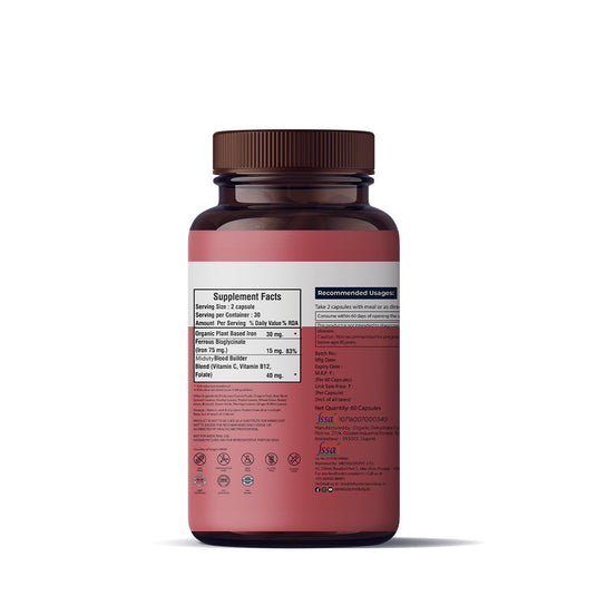 Miduty By Palak Notes Organic Blood Builder - 60 Caps image 2