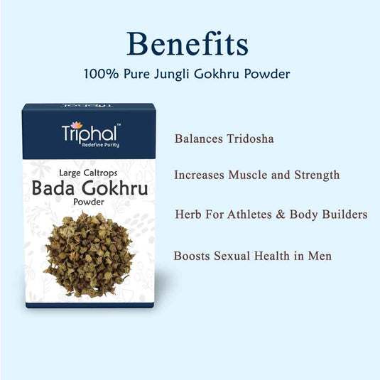 Triphal Bada Gokhru Powder - Gokshura Churna image 2
