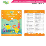 Rising Star Lets Learn English & Maths Activity Books Set A|Set of 2| Ages 3-7 Year| Number, Alphabets, Pattern Writing…