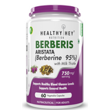 Healthyhey Berberis Berberine 95% with Milk Thistle - 60 Vegetable Capsules