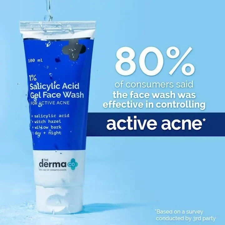 The Derma Co Flawless Skin Combo -Combo (1% Salicylic Acid Gel Face Wash-100 ml 1% Hyaluronic Tinted Sunscreen Gel :-50 gm) image 3