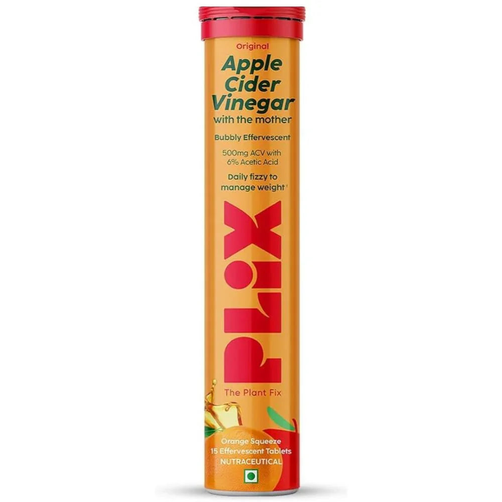 PLIX The Plant Fix Apple Cider Vinegar Orange Squeeze -15 tabs image 2
