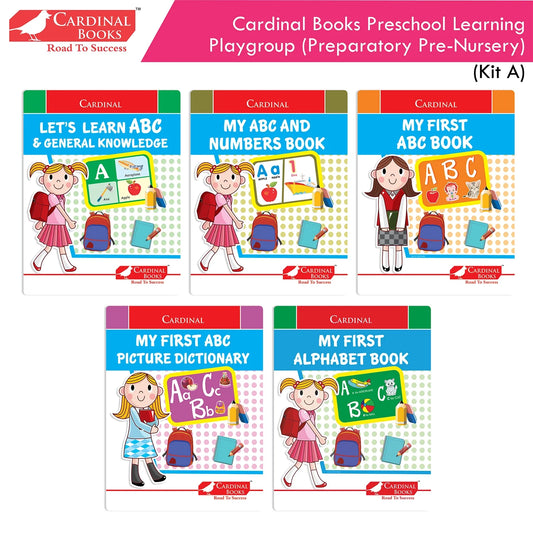 Cardinal Books Preschool Learning Playgroup (Preparatory Pre-Nursery) Kit A| Ages 2-3 Years| My First ABC Picture…