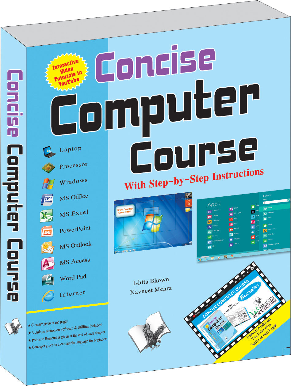 Concise Computer Course (With Youtube AV) by Ishita Bhown – V&S Publishers (image 2)