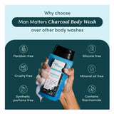 Man Matters Charcoal Body Wash -250 ml image 4