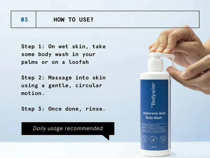 BeBodywise Hyaluronic Acid Body Wash -250 ml image 3