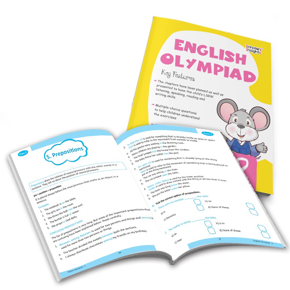 Grade 2 Ultimate English Combo Practice Workbooks Set of 4: Grammar, Writing Skills, Olympiad Prep, and Gear Up English…