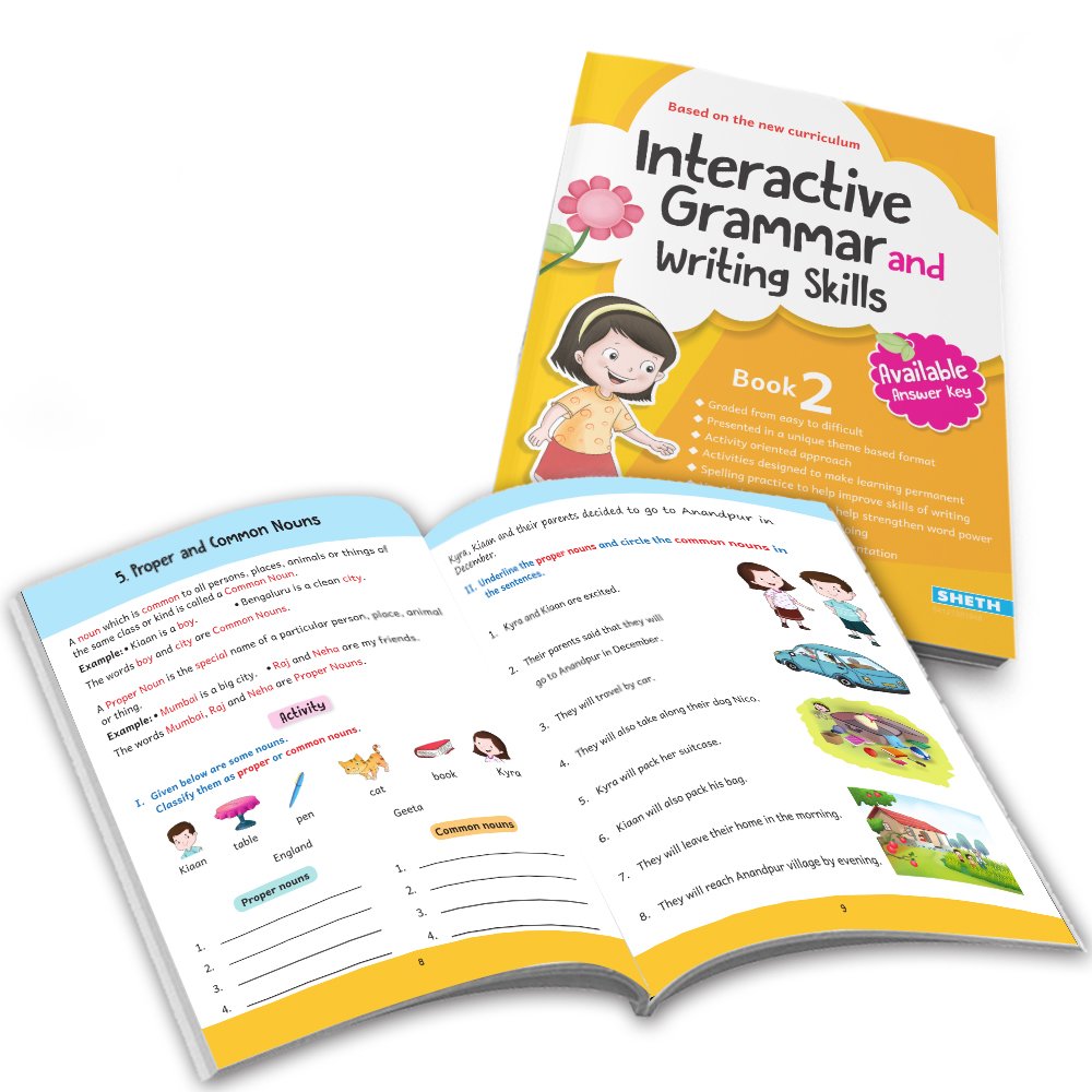Grade 2 Ultimate English Combo Practice Workbooks Set of 4: Grammar, Writing Skills, Olympiad Prep, and Gear Up English…