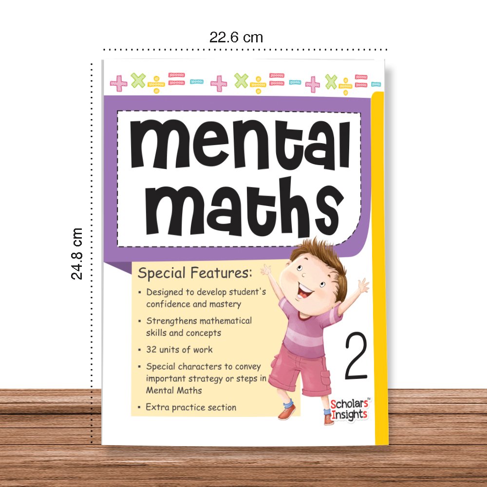 Grade 2 Comprehensive Learning with Mathematics Workbooks Set of 4 Ages 7-8 Years: Gear Up Math, Mental Math, Olympiad, and…