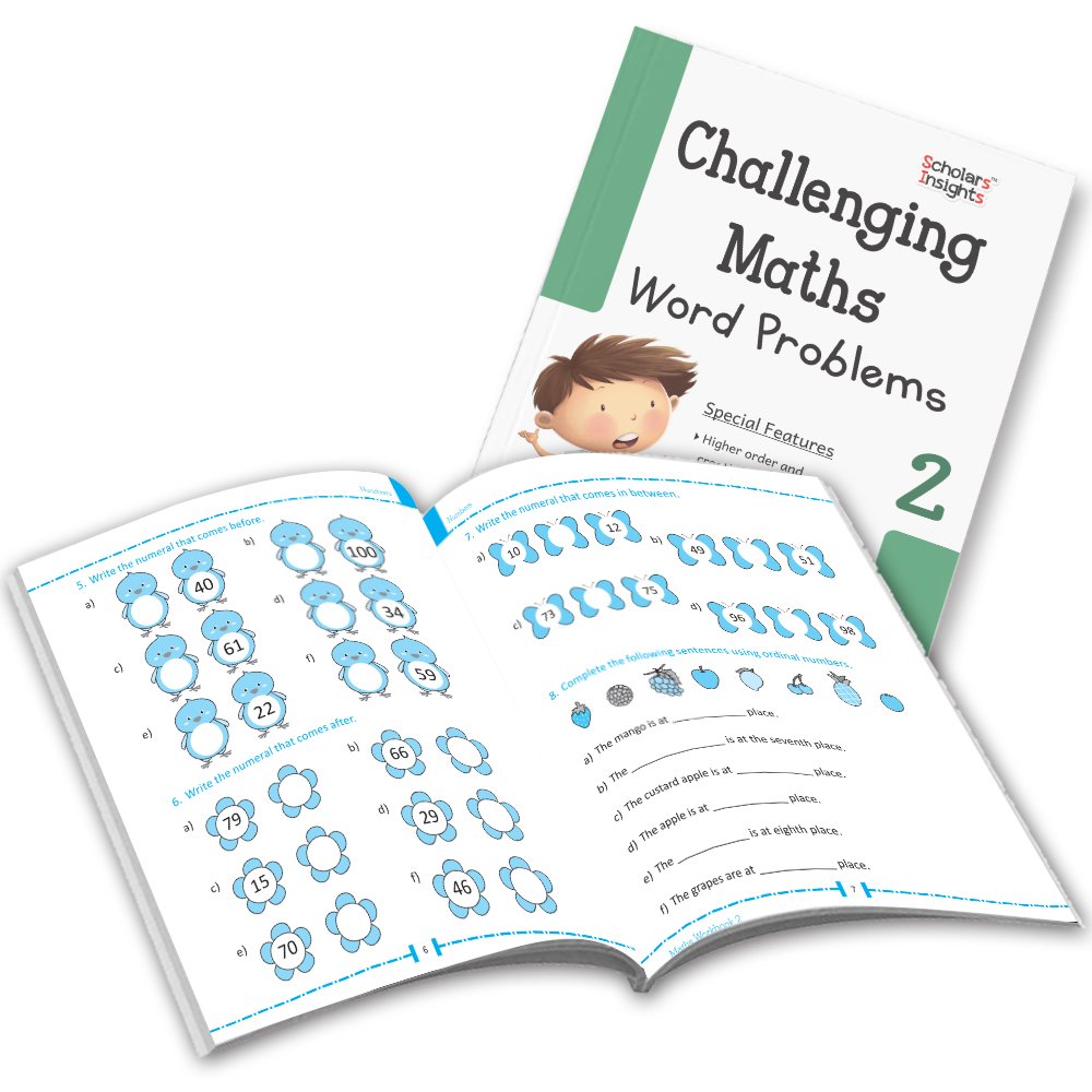 Grade 2 Comprehensive Learning with Mathematics Workbooks Set of 4 Ages 7-8 Years: Gear Up Math, Mental Math, Olympiad, and…