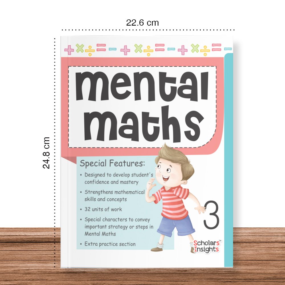 Grade 3 Comprehensive Learning with Mathematics Workbooks Set of 4 Ages 8-9 Years: Gear Up Math, Mental Math, Olympiad, and…