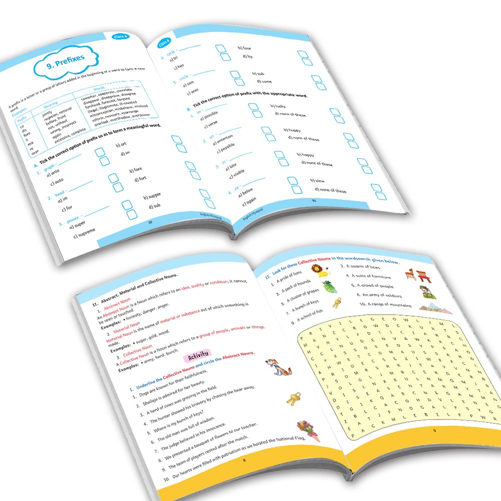 Grade 4 Ultimate English Combo Practice Workbooks Set of 4: NEP Based Interactive Grammar & Writing Skills, Olympiad Prep…