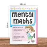 Grade 4 Comprehensive Learning with Mathematics Workbooks Set of 4 Ages 9-10 Years: Gear Up Math, Mental Math, Olympiad…