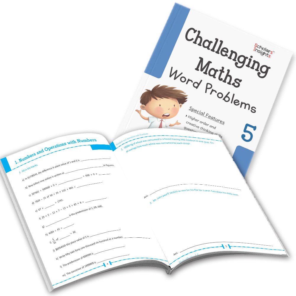 Grade 5 Comprehensive Learning with Mathematics Workbooks Set of 4 Ages 10-11 Years: Gear Up Math, Mental Math…
