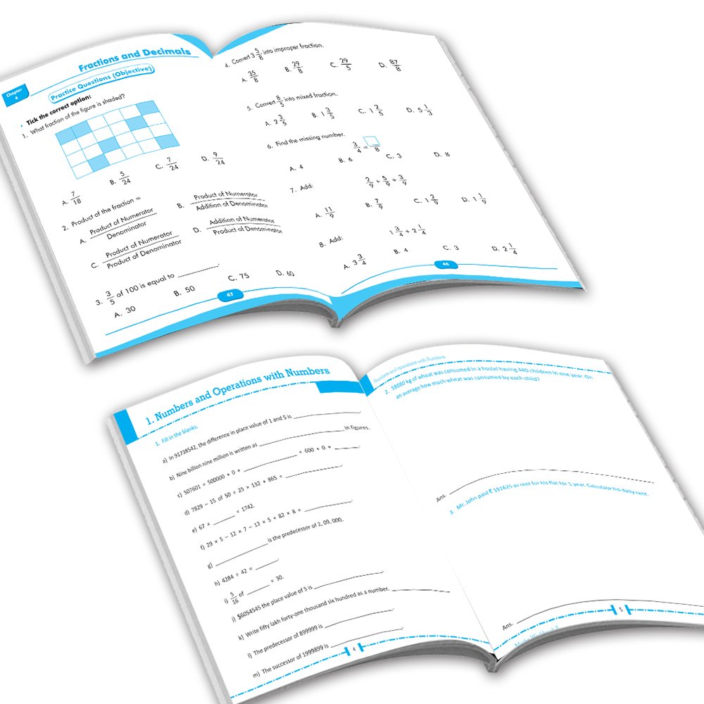 Grade 5 Comprehensive Learning with Mathematics Workbooks Set of 4 Ages 10-11 Years: Gear Up Math, Mental Math…
