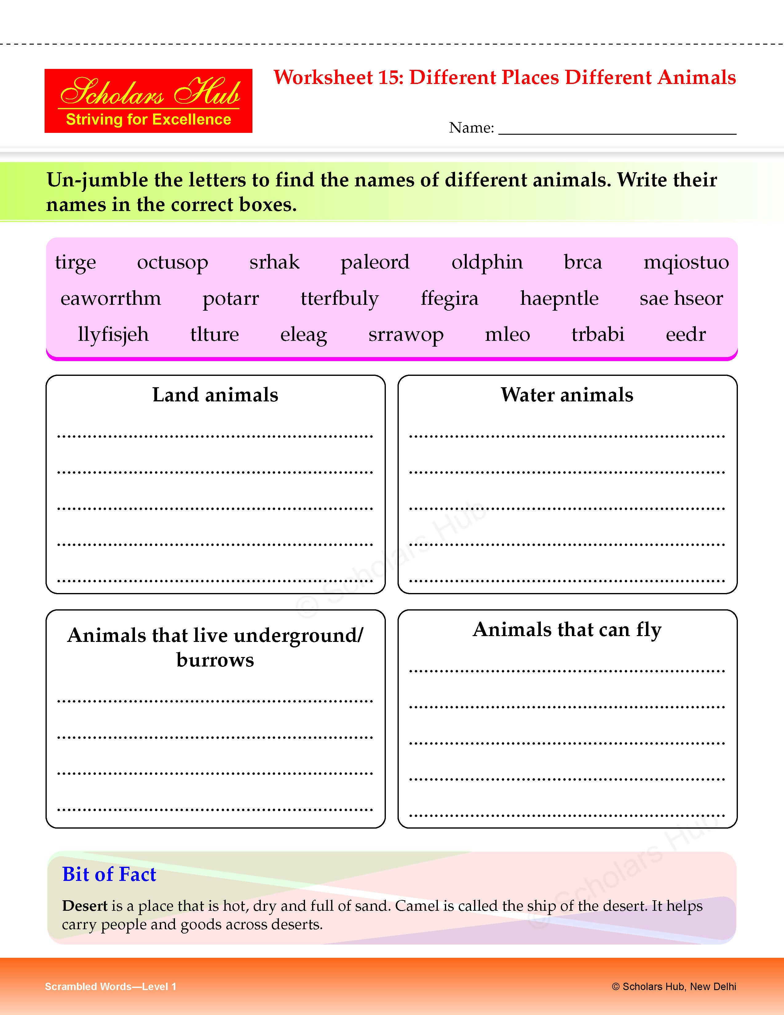 Step By Step Skills Scrambled Words-1(Tearble Colourful Worksheets) – Scholars Hub (image 3)