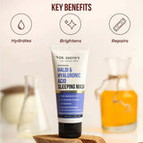 Dr. Sheth's Haldi & Hyaluronic Acid Sleeping Mask Cream For Even Tone, Acne, Dullness & Hydration, For All Skin Types -40 gm image 2