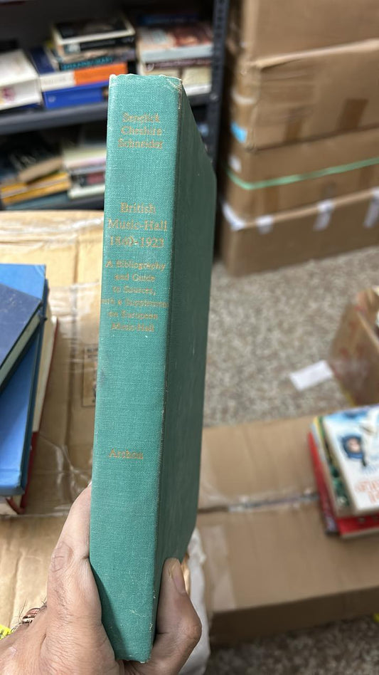 British Music Hall, 1840-1923: A Bibliography and Guide to Sources with a Supplement on the European Music Hall by Laurence Senelick - old hardcover