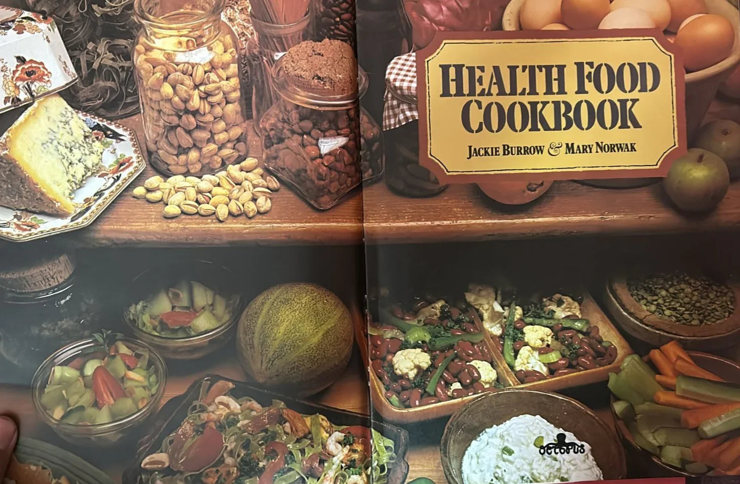 Health Food Cook Book by Jackie Burrow - old paperback