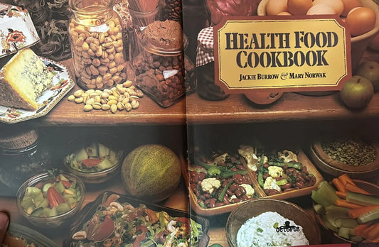 Health Food Cook Book by Jackie Burrow - old paperback