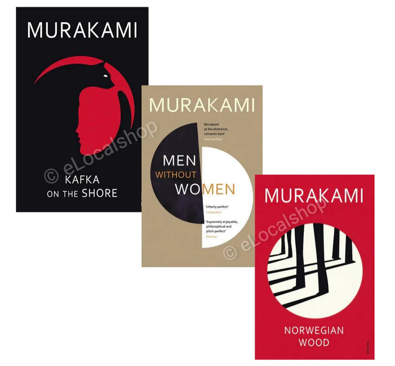 Murakami Books Combo (Kafka on the Shore, Men without Women, Norwegian Wood)- Paperback