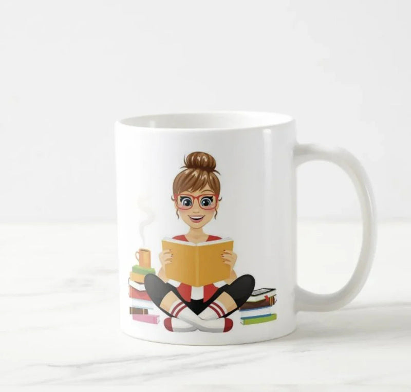 Reader Inspired Designer Printed Ceramic Coffee |Tea | Milk Mug Gift | Books | Motivational Quotes | Hobby (RCM01)