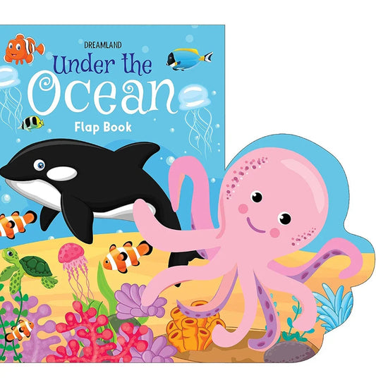 Under the Ocean - Lift The Flap Book with Bright and Colourful Pictures- Early Learning Book for Children Age 3-6 Years (New)