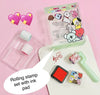 Roller Stamp for Kids Boys & Girls/Handle Wheel Roller Stamp with Inkpad Diary DIY Stamp Set Creative (2 Pieces)
