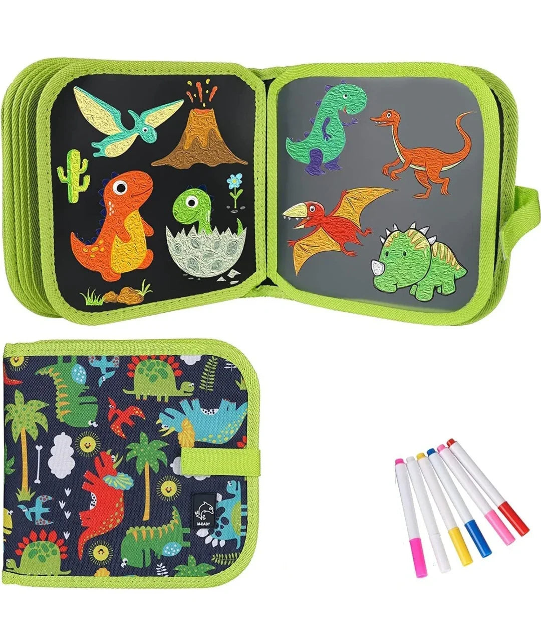 Book Erasable Doodle 12 Pages Soft Chalk Reusable Drawing Pads image 2