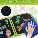 Book Erasable Doodle 12 Pages Soft Chalk Reusable Drawing Pads image 3