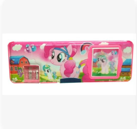 Unicorn Magnetic Pencil Box with Calculator