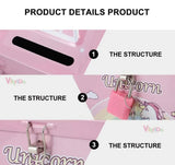 Unicorn Money Bank for Kids, Kids Coin Box, Cartoon Toy, Piggy Bank for Kids image 3