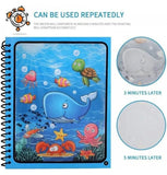 Magic Water Coloring Doodle Book & Magic Pen (Pack of 4) image 3