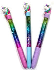 Unicorn Gel Pen with Glitter liquid Pack of 3