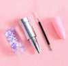 Lipstick Glitter Blue Gel Pens Makeup Pen, School Supplies, Ballpoint Pens, Children Supplies Birthday Return Gifts for Kids Set of 4