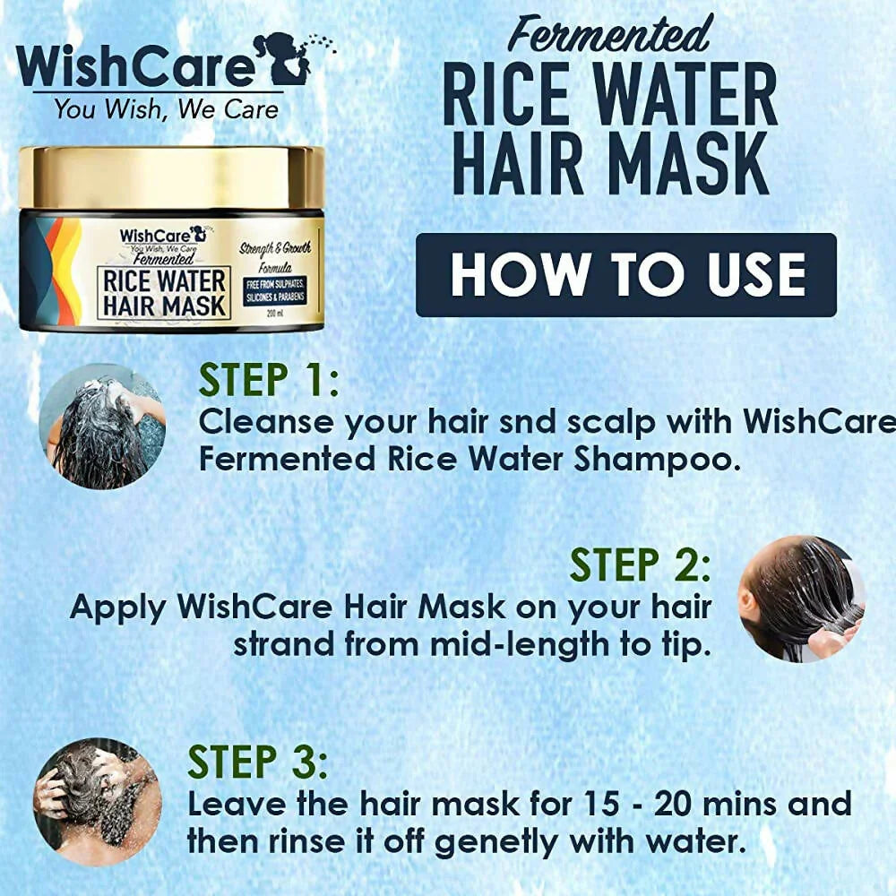 WishCare Fermented Rice Water Hair Mask -200 ml image 3