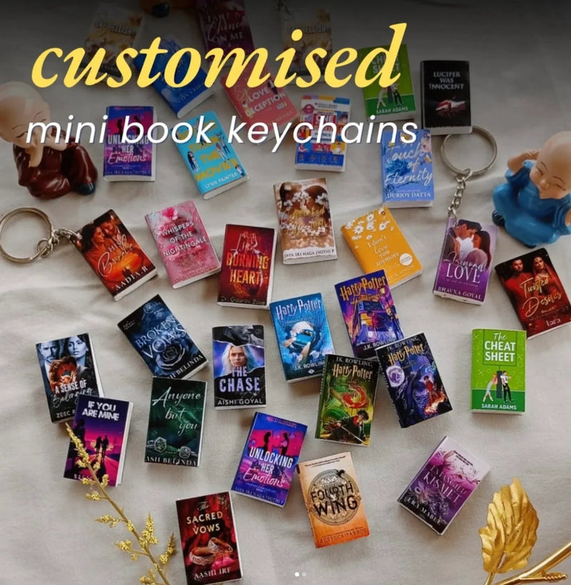 Customized Book Keyring ( Set of 5)