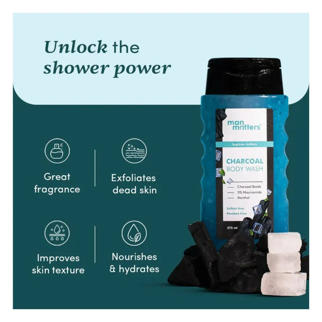 Man Matters Charcoal Body Wash -250 ml image 3