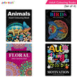 Jolly Kids Adult Colouring Books Set of 4|Adults Colouring Book: Stress Relieving Designs Floral, Animals, Birds &…