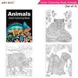 Jolly Kids Adult Colouring Books Set of 4|Adults Colouring Book: Stress Relieving Designs Floral, Animals, Birds &…