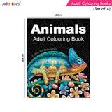 Jolly Kids Adult Colouring Books Set of 4|Adults Colouring Book: Stress Relieving Designs Floral, Animals, Birds &…