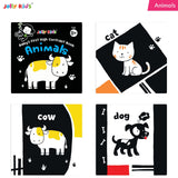 Jolly Kids Baby's First High Contrast Board Books (Set of 4)| Black and White Board Books For Kids Ages 0 - 3 Years…
