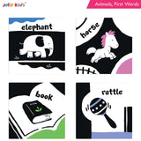 Jolly Kids Baby's First High Contrast Board Books (Set of 4)| Black and White Board Books For Kids Ages 0 - 3 Years…