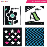 Jolly Kids Baby's First High Contrast Board Books (Set of 4)| Black and White Board Books For Kids Ages 0 - 3 Years…