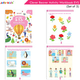 Jolly Kids Clever Beaver Ages 5-6 Years Fun Learning Activities Workbooks Set of 4| English-Maths-EVS-Good Habit-Logical…