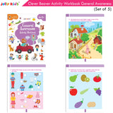 Jolly Kids Clever Beaver Ages 5-6 Years Fun Learning Activities Workbooks Set of 4| English-Maths-EVS-Good Habit-Logical…