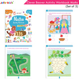 Jolly Kids Clever Beaver Ages 5-6 Years Fun Learning Activities Workbooks Set of 4| English-Maths-EVS-Good Habit-Logical…